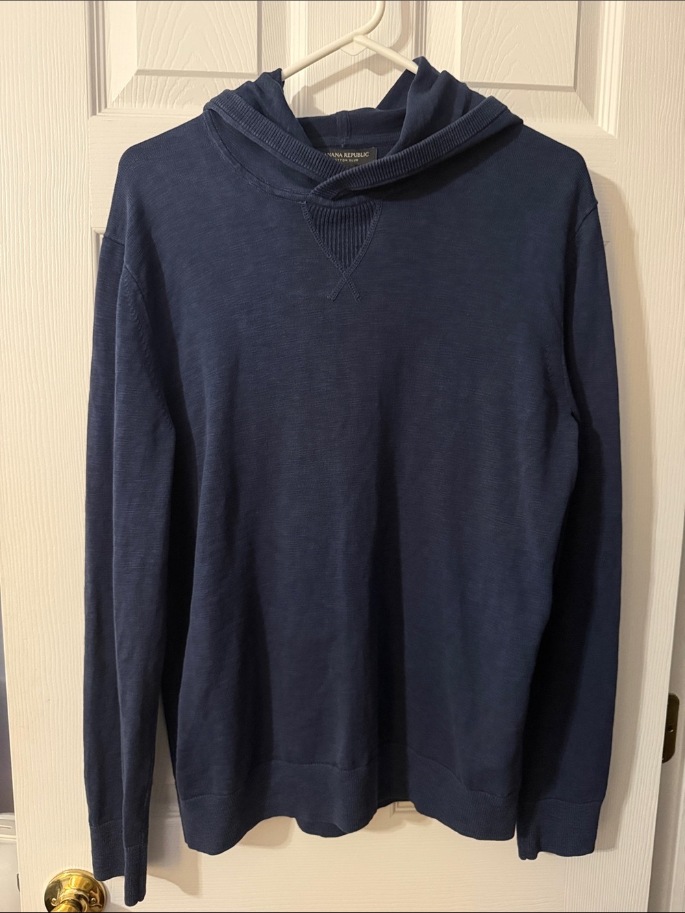 Banana Republic Cotton Slub Navy Hoodie